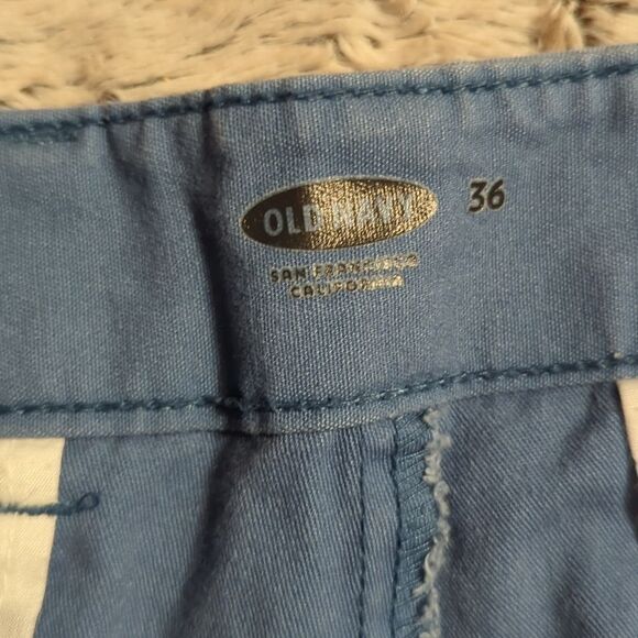 Men's Blue old Navy Flat Panel Cargo Golf Shorts 36 - Picture 3 of 5